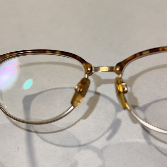 Giorgio Armani wire rim & tortoise shell frames w/glass case - Picture 8 of 17